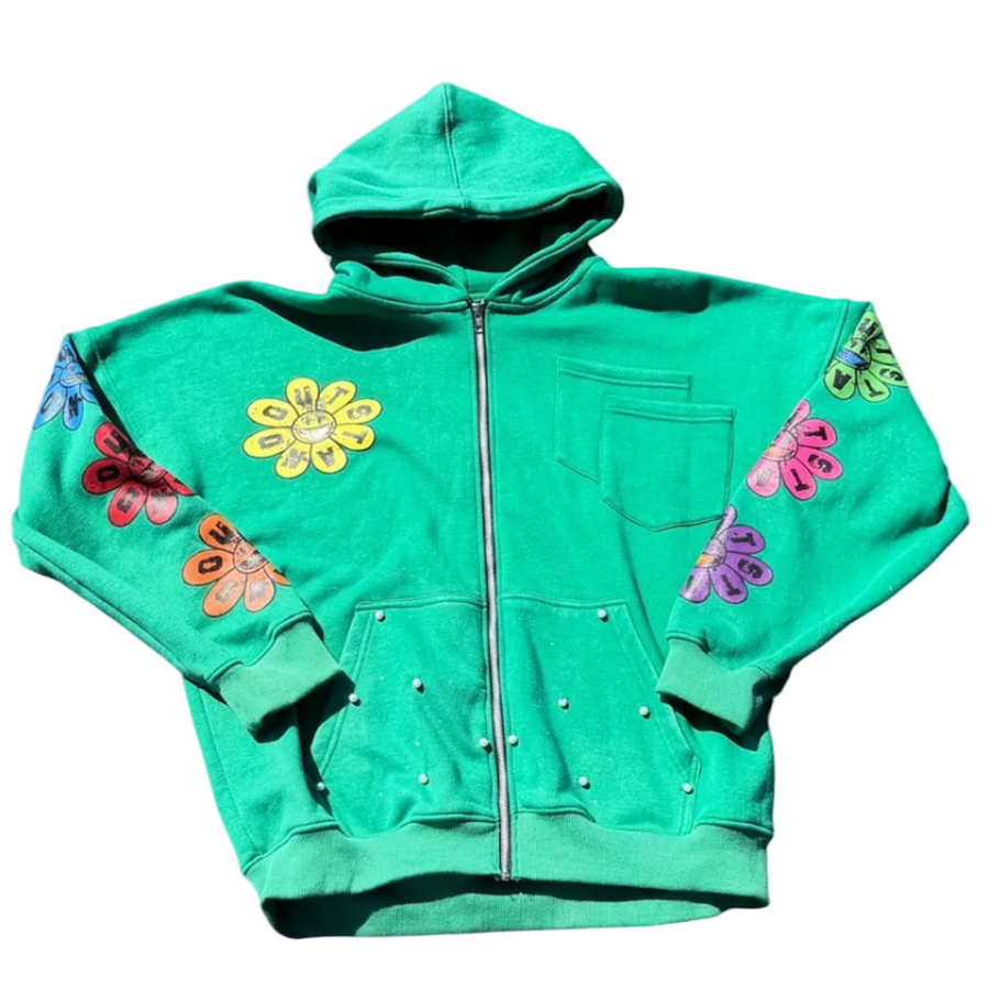 Green Blossom zipup