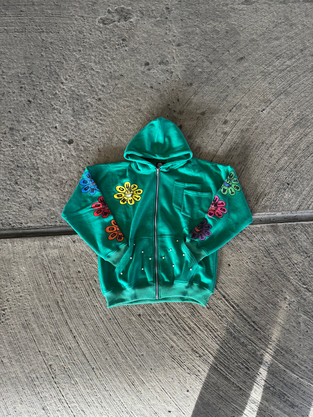 Green Blossom zipup