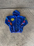 Blue blossom zipup